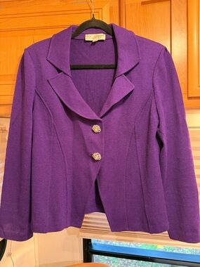 St. John “Evening” Purple 3 Piece Suit 12
